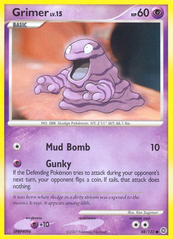 Grimer Pokemon card