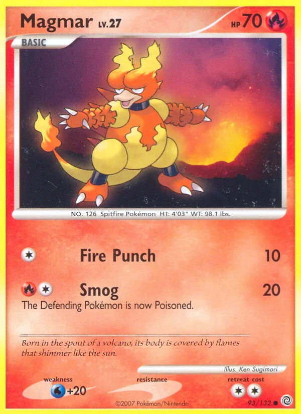 Magmar Pokemon card