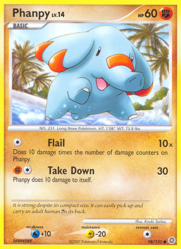 Phanpy Pokemon card