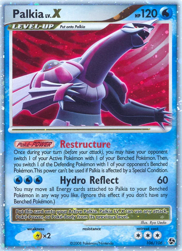 Palkia LV.X Pokemon card