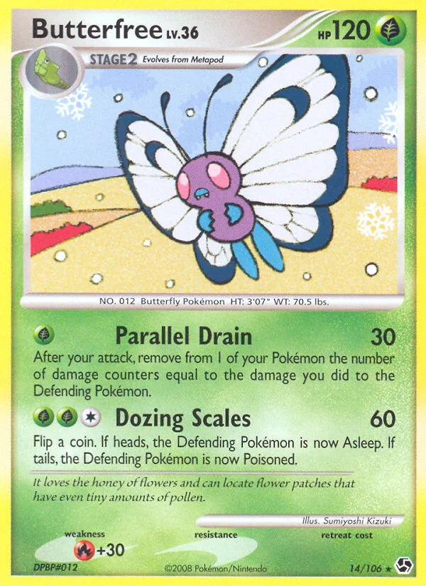Butterfree Pokemon card