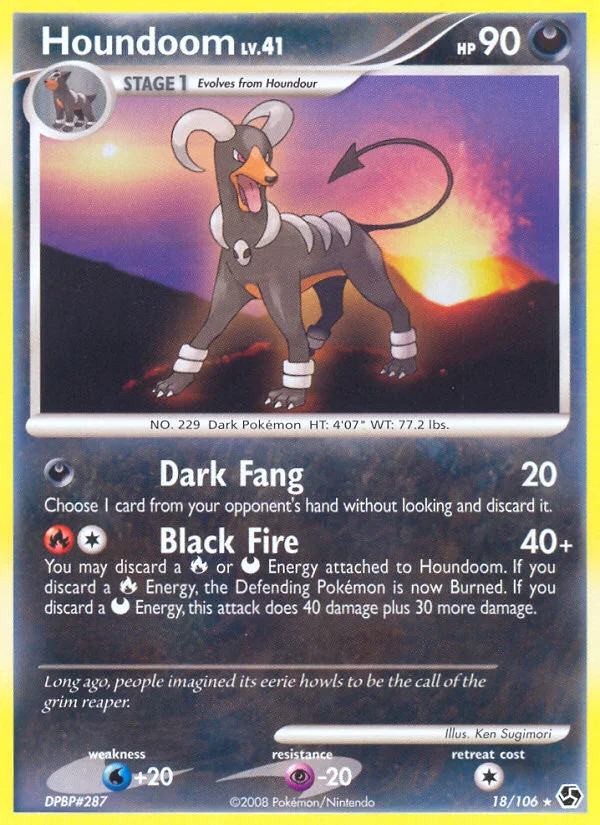 Houndoom Pokemon card