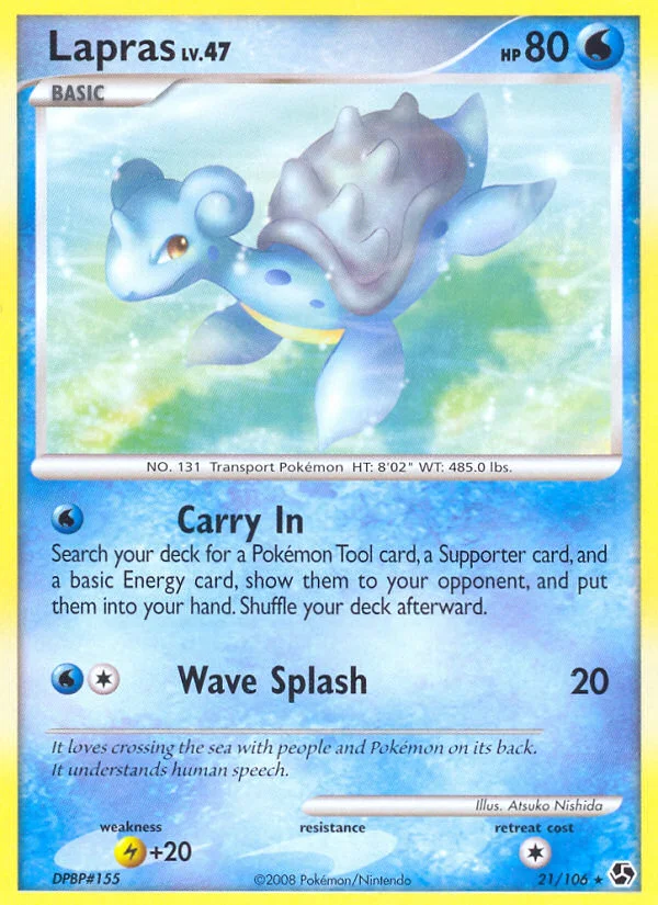 Lapras Pokemon card