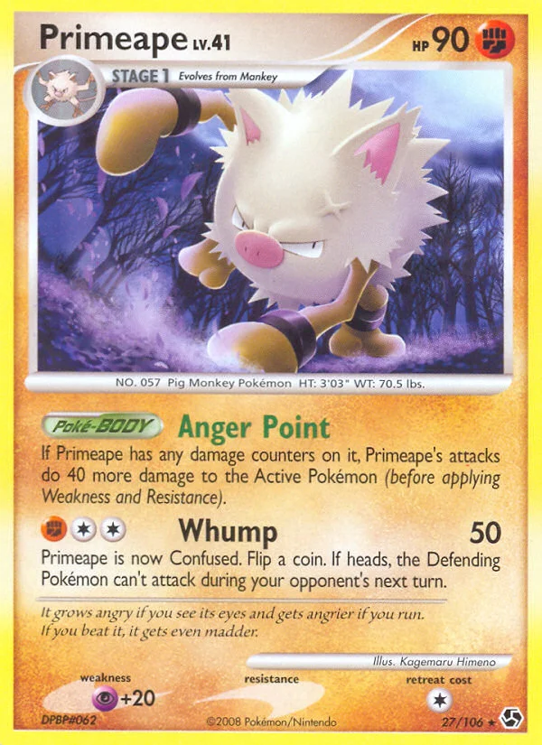 Primeape Pokemon card