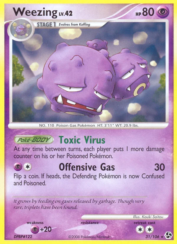 Weezing Pokemon card