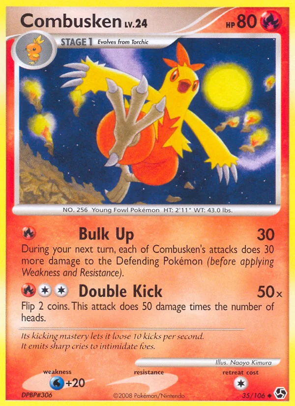 Combusken Pokemon card