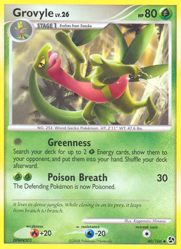Grovyle Pokemon card