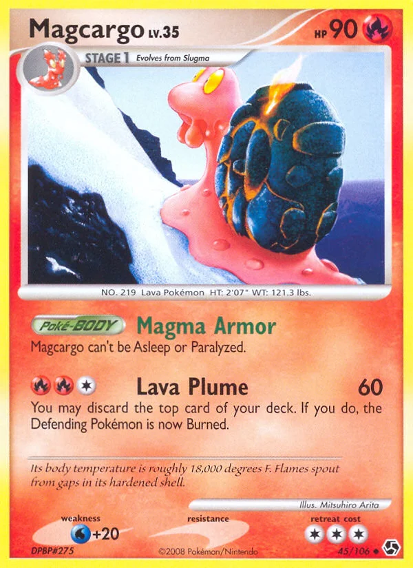 Magcargo Pokemon card