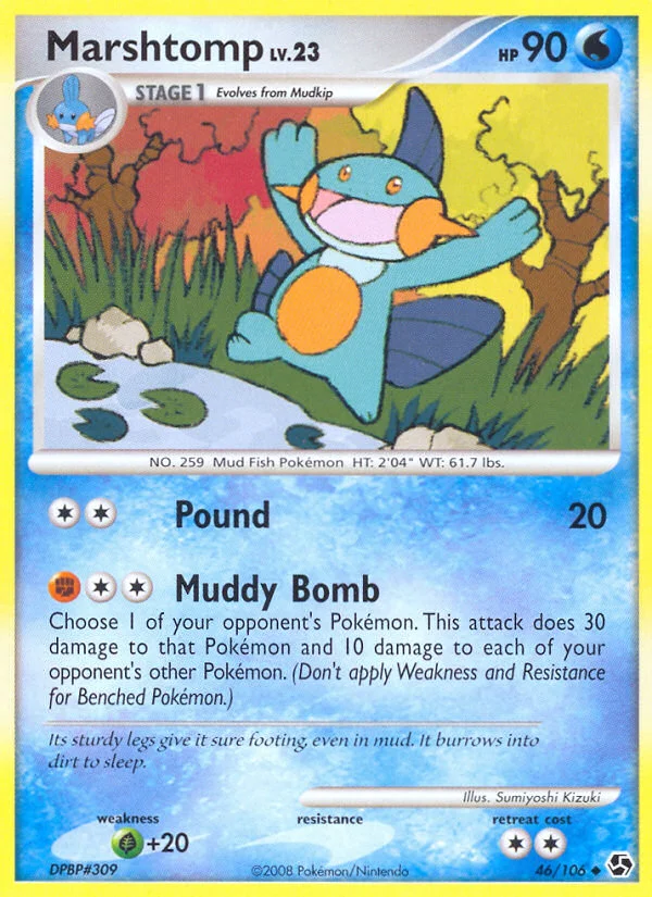 Marshtomp Pokemon card