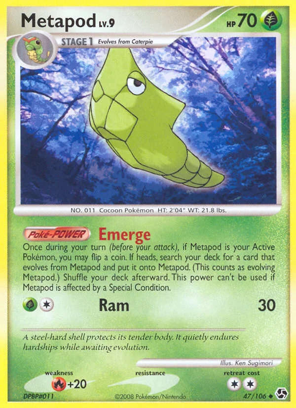 Metapod Pokemon card