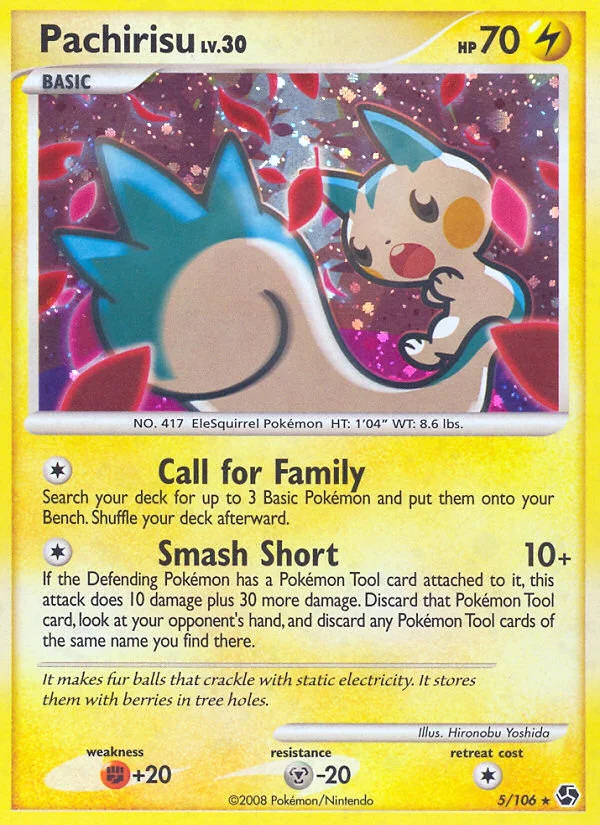 Pachirisu Pokemon card