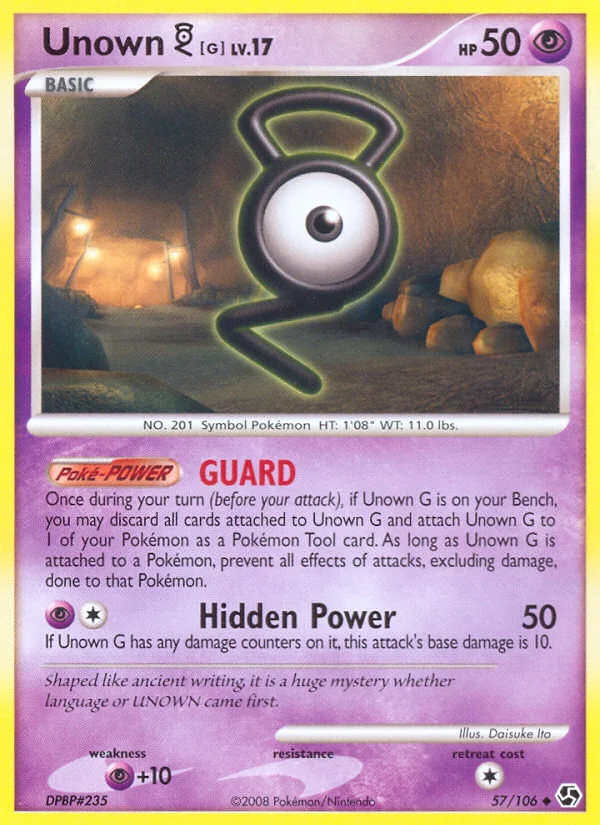 Unown [G] Pokemon card