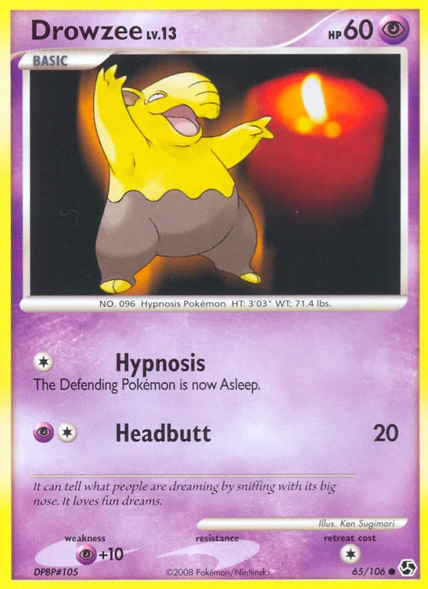 Drowzee Pokemon card