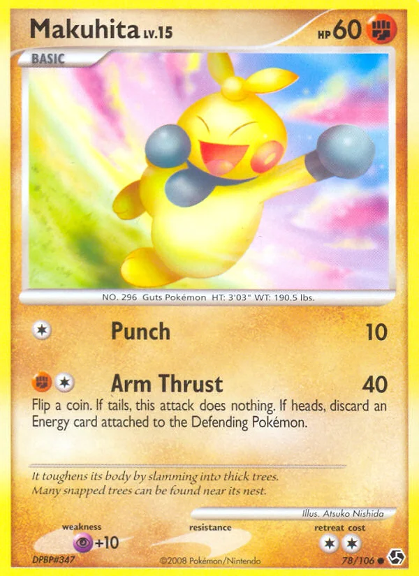 Makuhita Pokemon card
