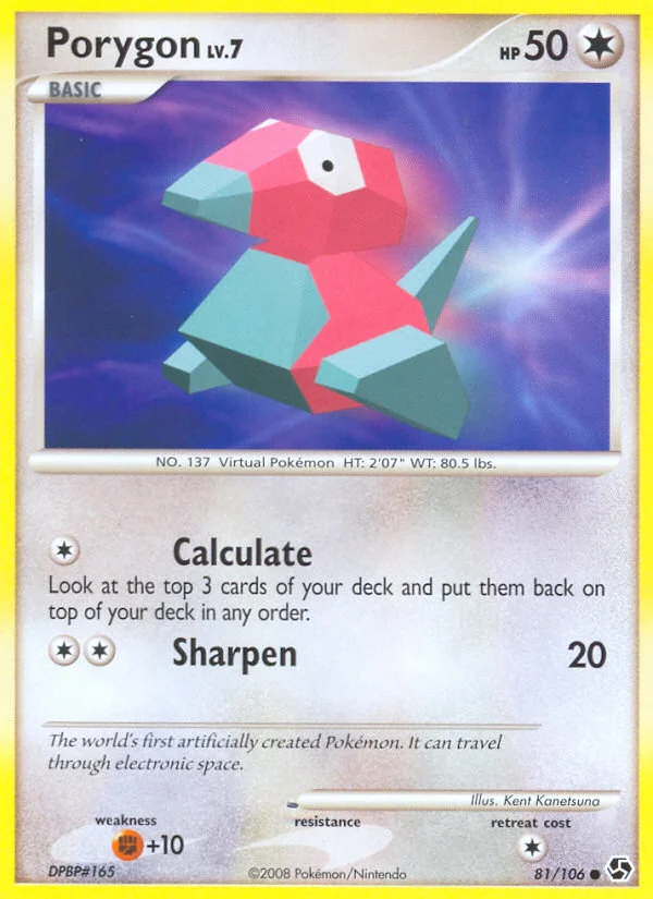 Porygon Pokemon card