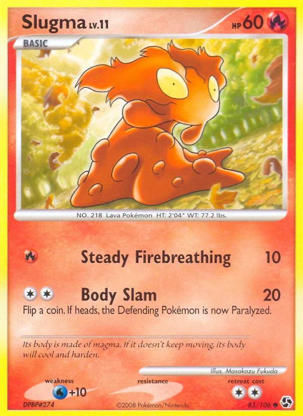 Slugma Pokemon card