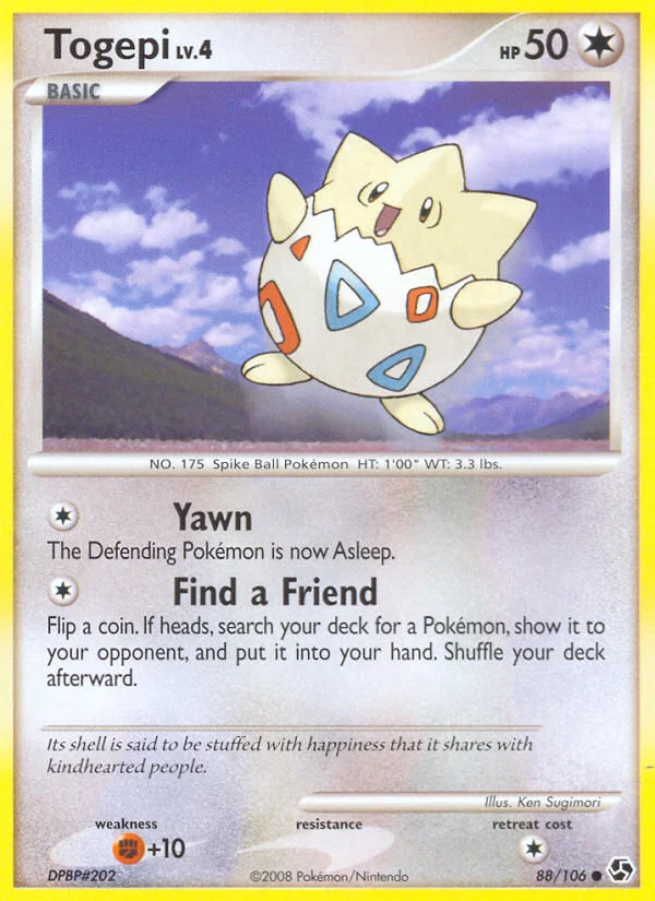 Togepi Pokemon card