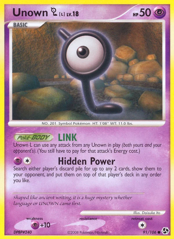 Unown [L] Pokemon card