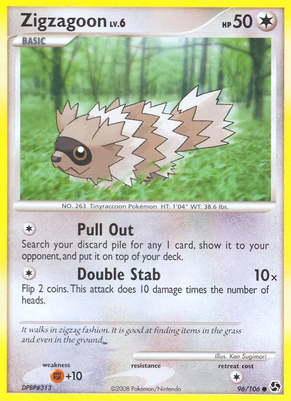 Zigzagoon Pokemon card
