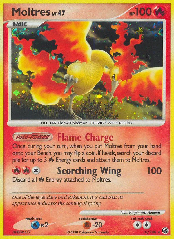 Moltres Pokemon card