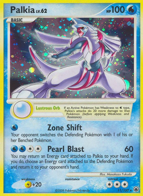 Palkia Pokemon card