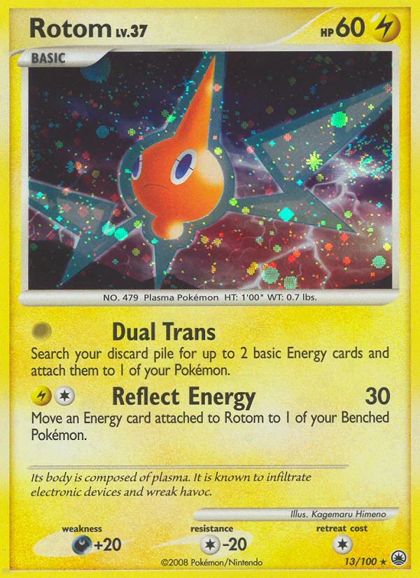 Rotom Pokemon card