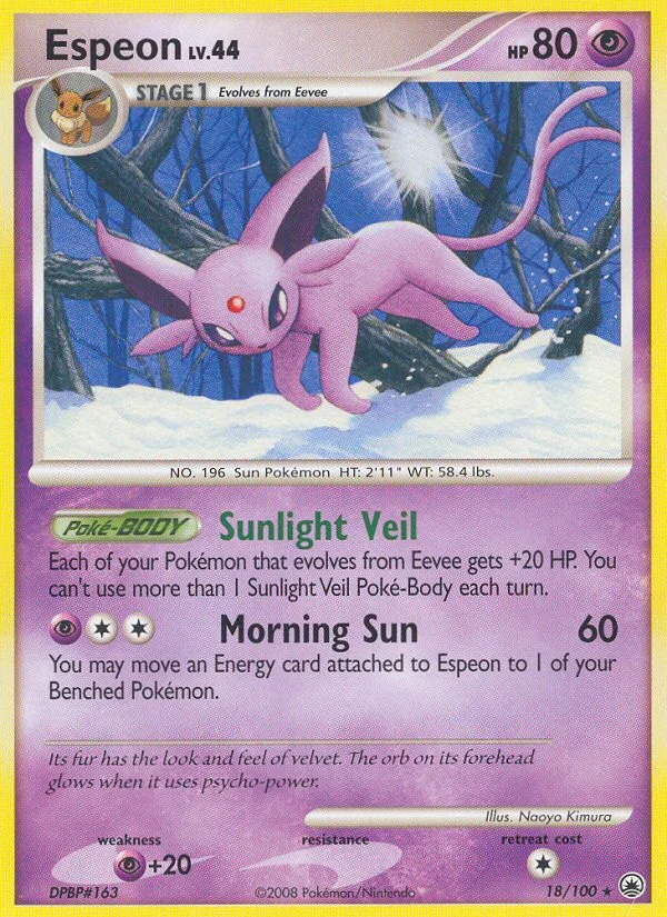 Espeon Pokemon card