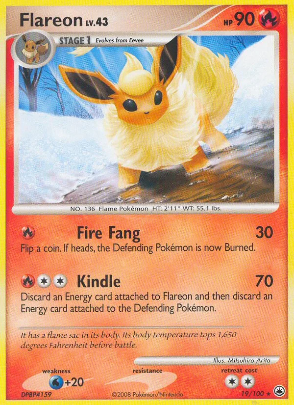 Flareon Pokemon card