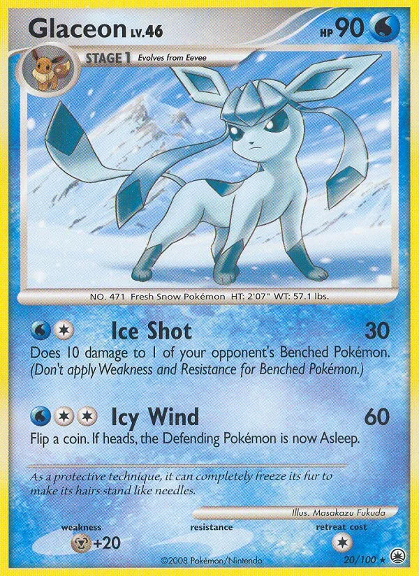 Glaceon Pokemon card