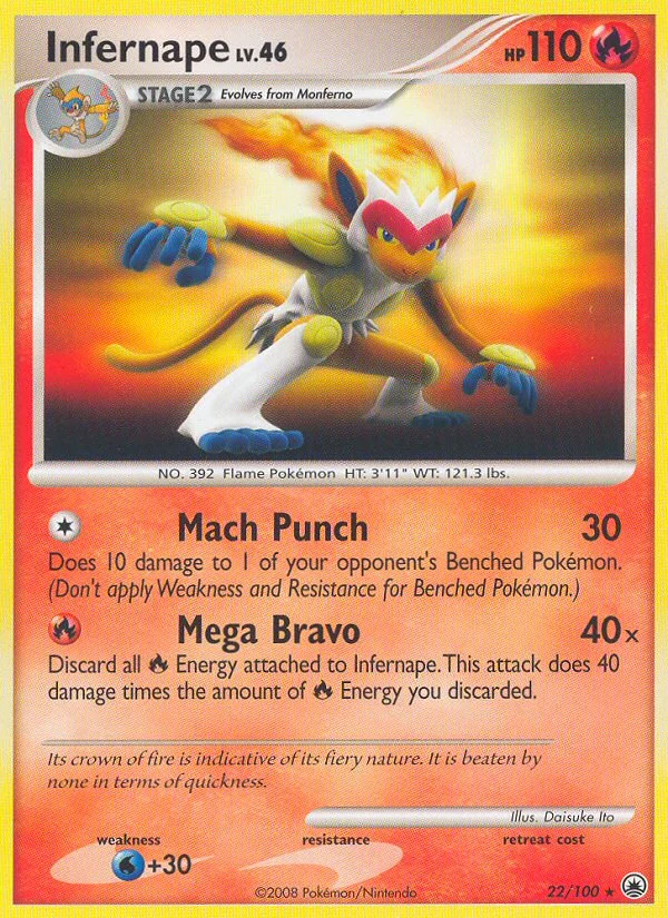 Infernape Pokemon card