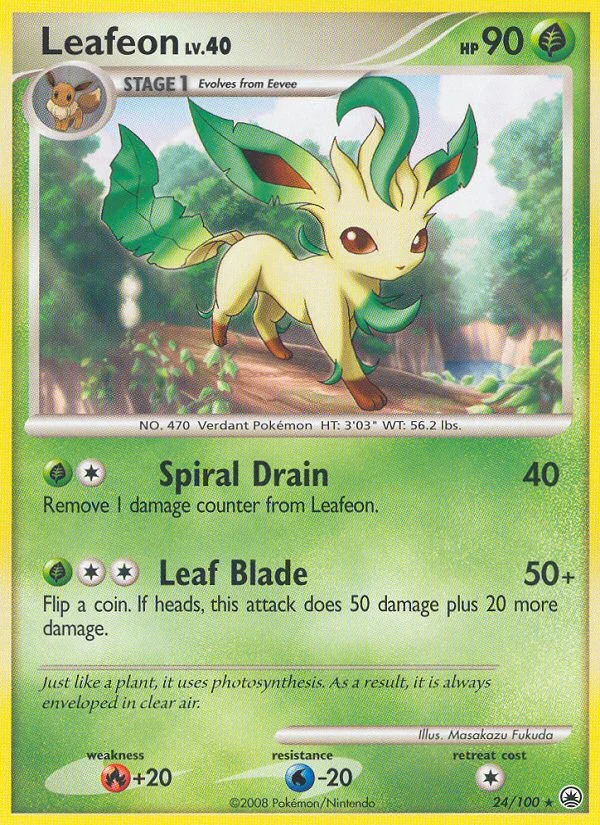 Leafeon Pokemon card