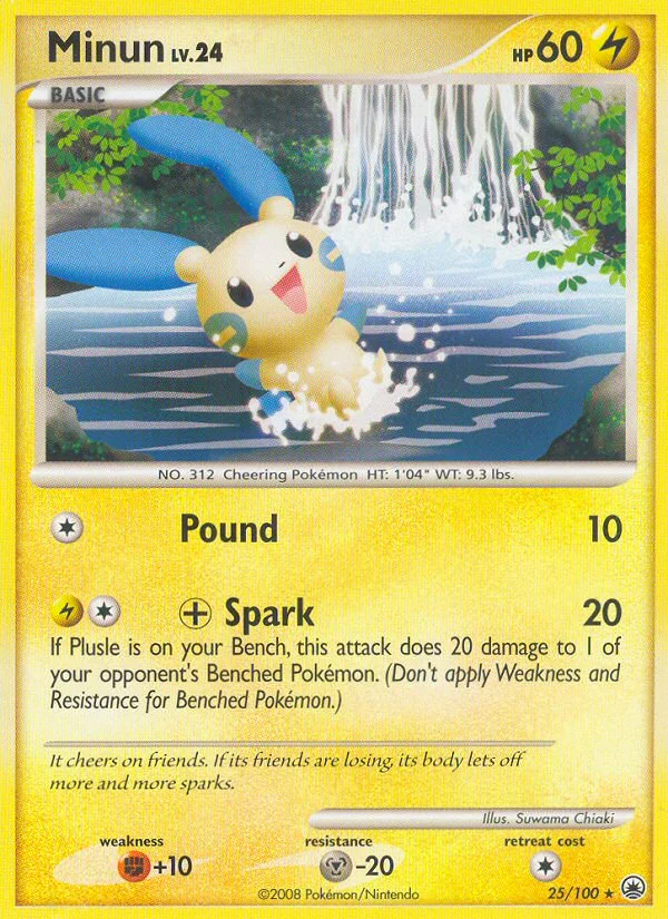 Minun Pokemon card