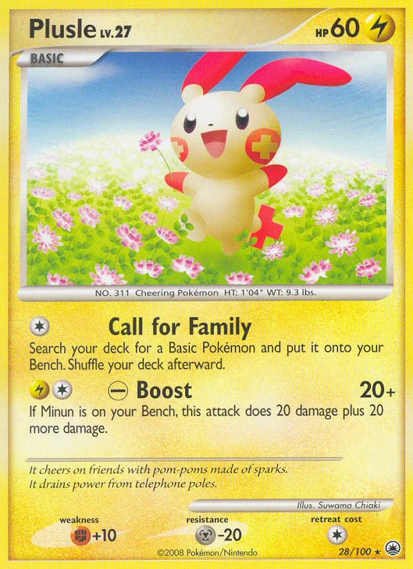 Plusle Pokemon card
