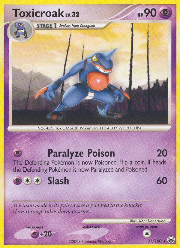Toxicroak Pokemon card