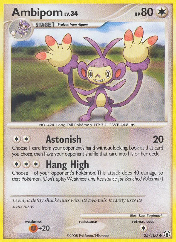 Ambipom Pokemon card