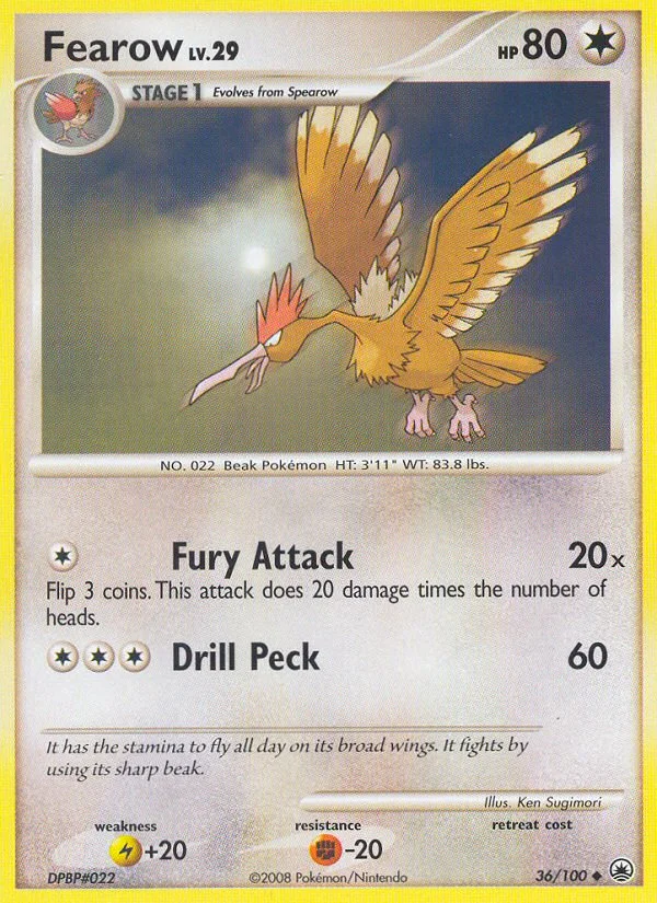 Fearow Pokemon card