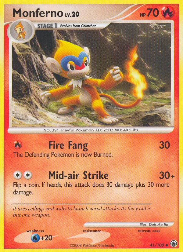 Monferno Pokemon card