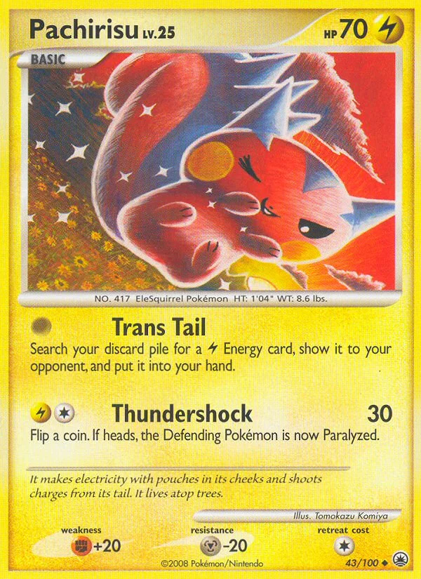 Pachirisu Pokemon card