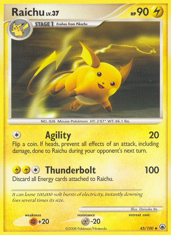 Raichu Pokemon card