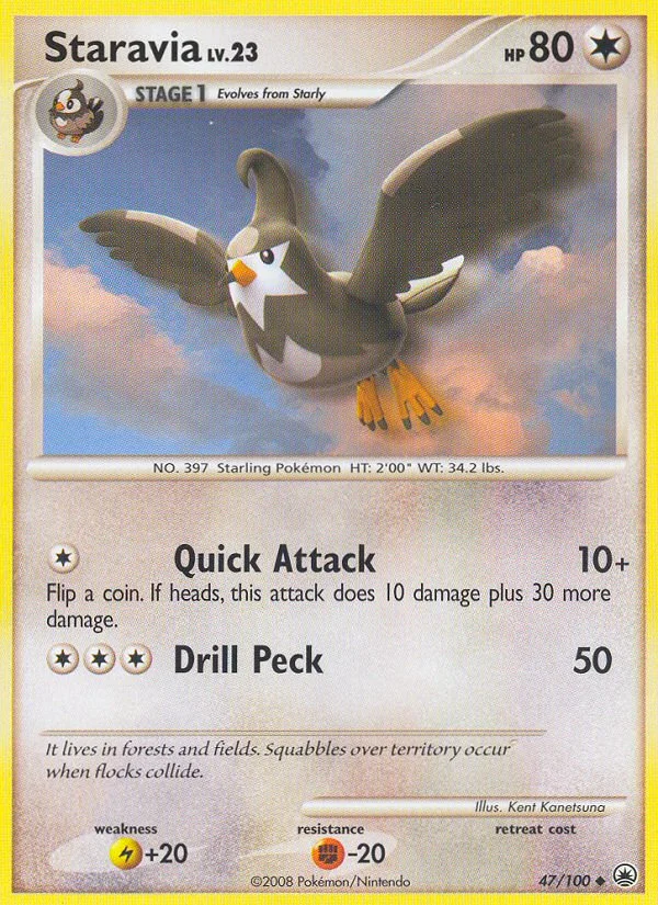 Staravia Pokemon card