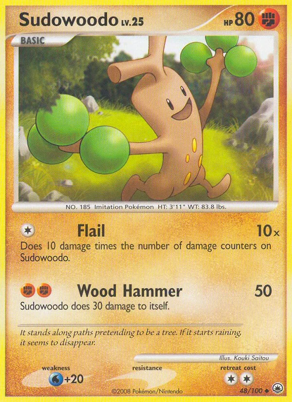 Sudowoodo Pokemon card