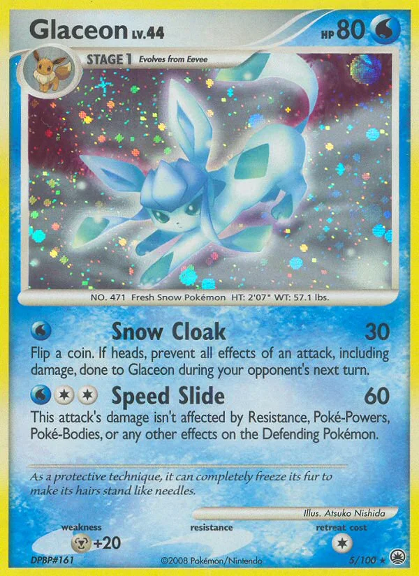 Glaceon Pokemon card