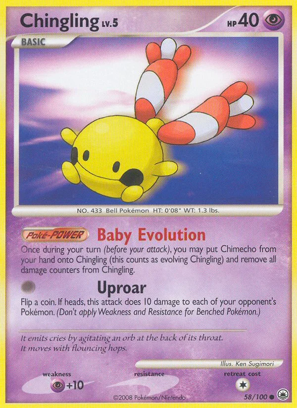 Chingling Pokemon card