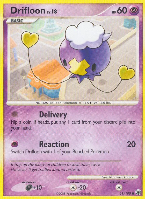 Drifloon Pokemon card