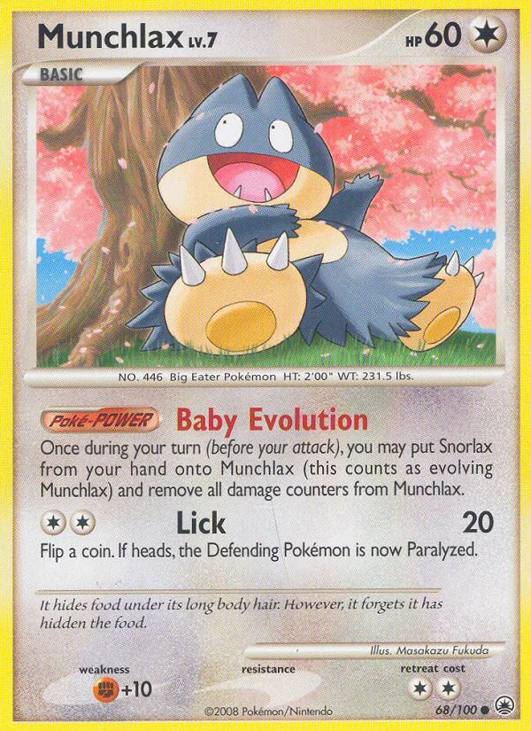 Munchlax Pokemon card