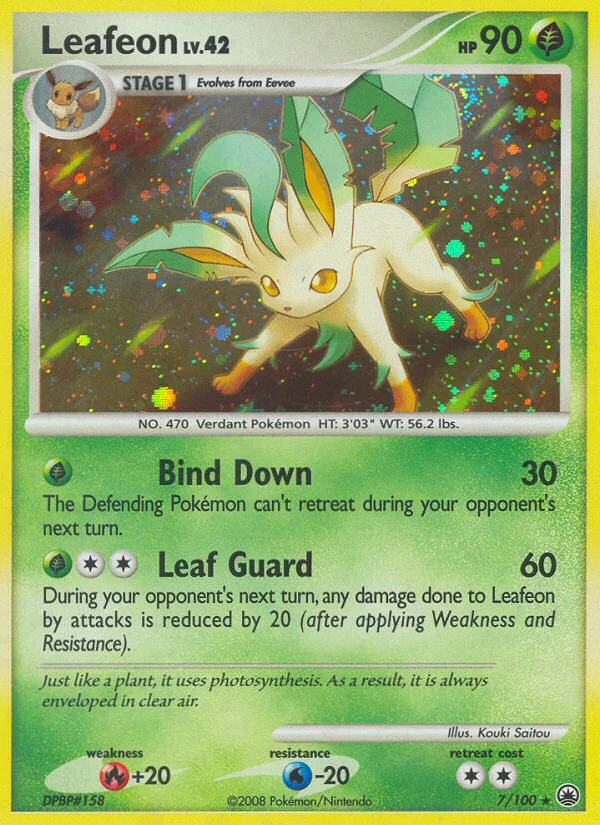 Leafeon Pokemon card