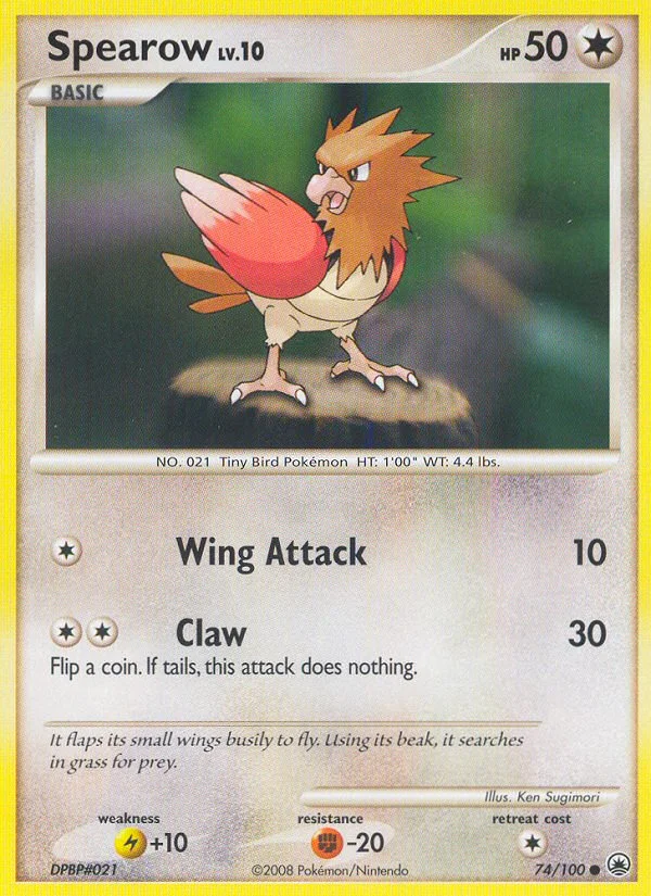 Spearow Pokemon card