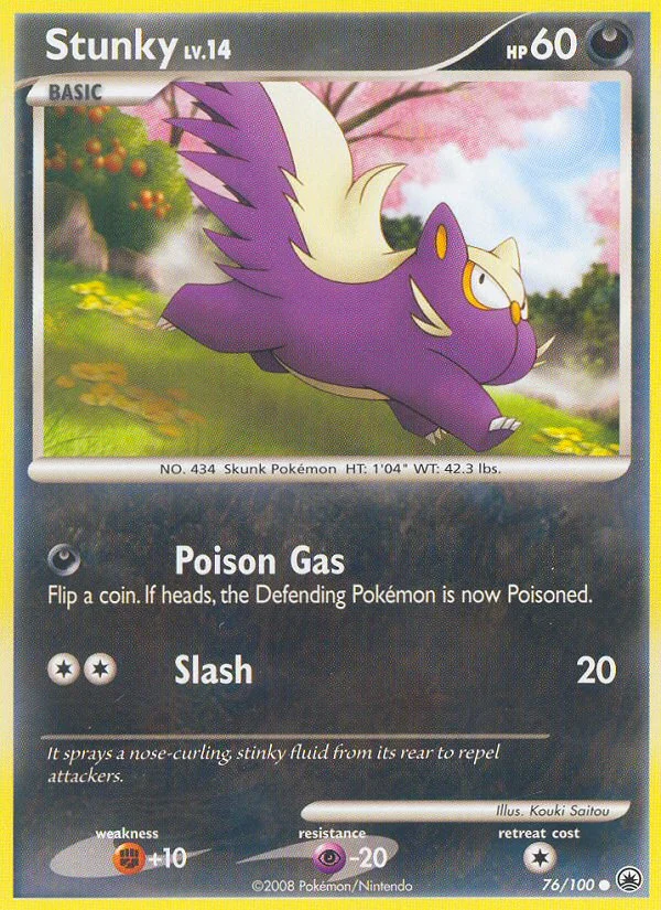 Stunky Pokemon card