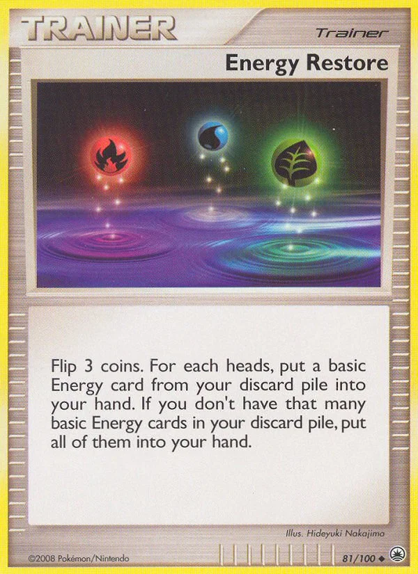Energy Restore Pokemon card