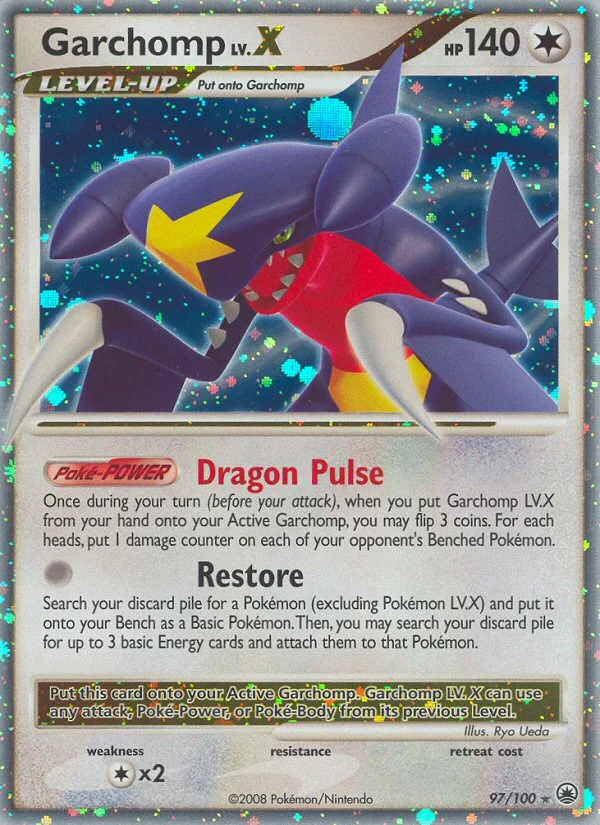 Garchomp LV.X Pokemon card
